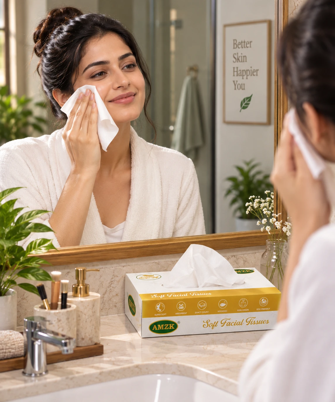 AMZK Soft Facial Tissues — Emerald Reserve