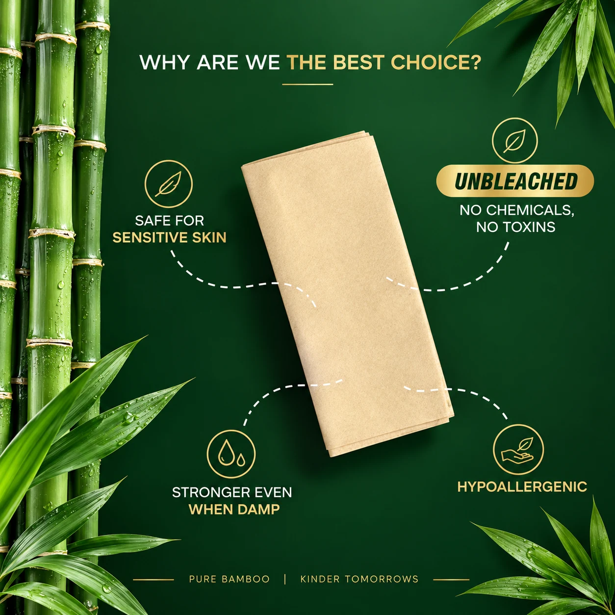 AMZK Bamboo Facial Tissues — Classic
