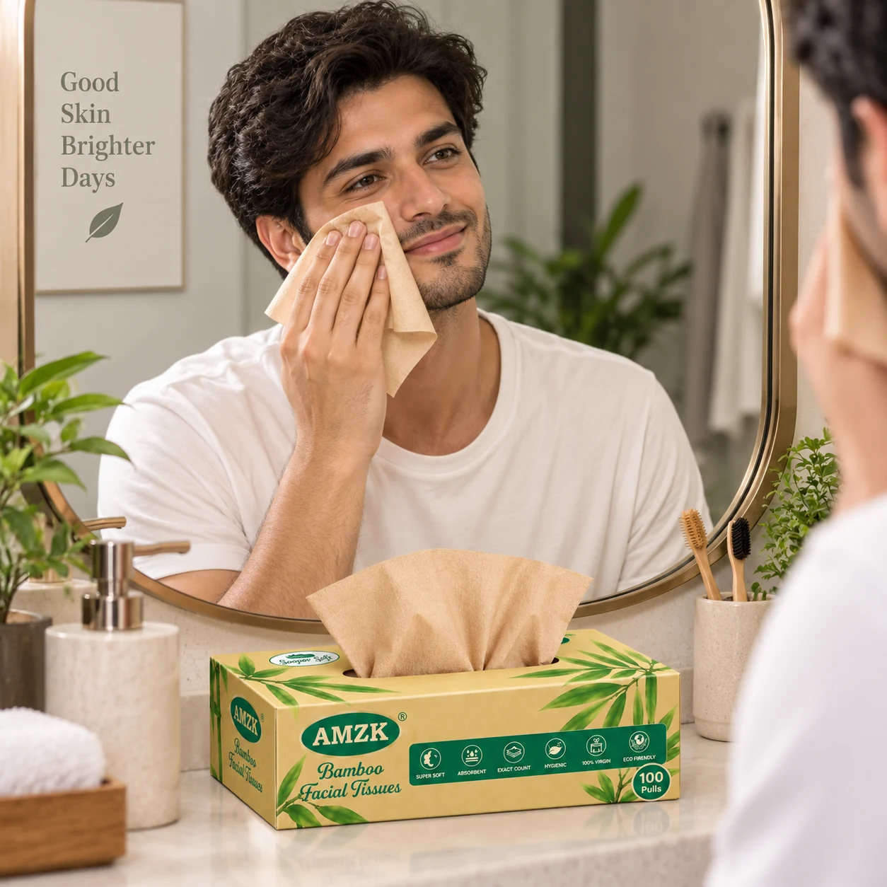 AMZK Bamboo Facial Tissues — Classic