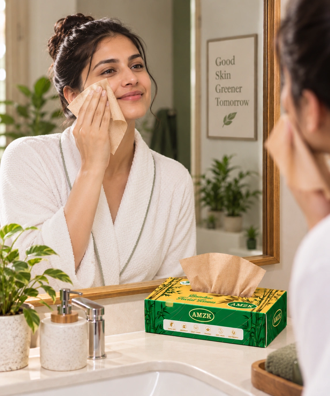 AMZK Bamboo Facial Tissues — Nature Leaf