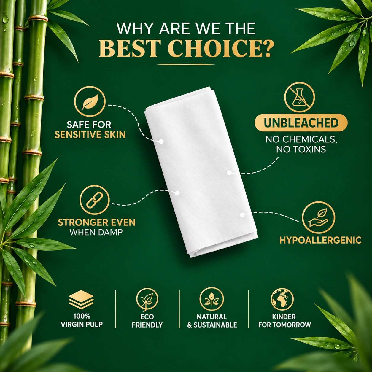 AMZK Soft Facial Tissues — Ivory Bloom